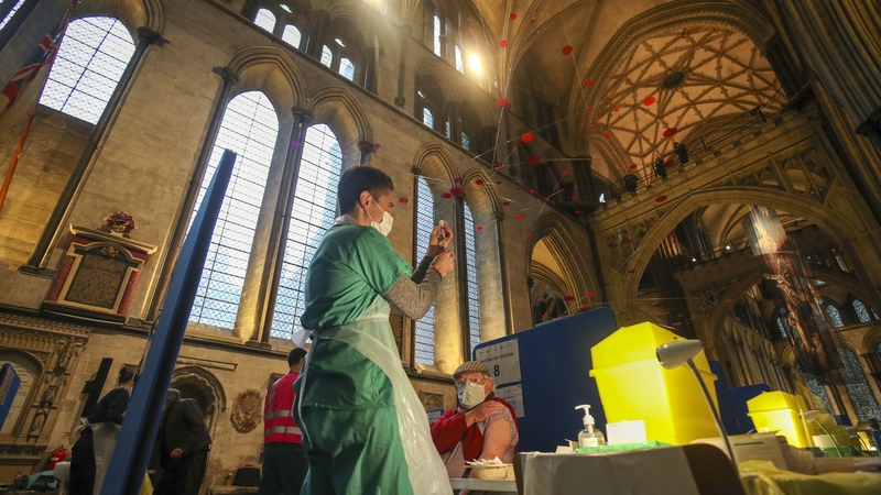 Local GPs invited patients in the over-80s priority group to attend the cathedral for their first Covid-19 jab