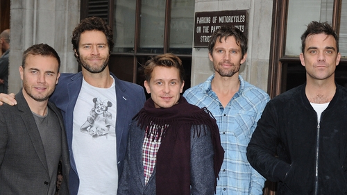 Gary Barlow, Howard Donal, Mark Owen, Jason Orange and Robbie Williams of Take That