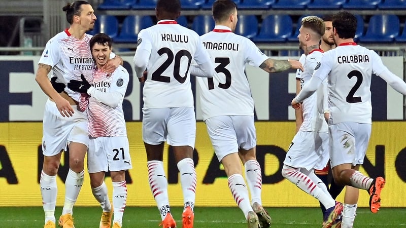 Zlatan Ibrahimovic has scored 12 goals in eight Serie A appearances for the Rossoneri this season