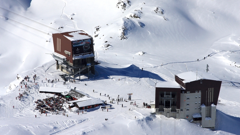 Aerial view of the Col des Gentianes pass
