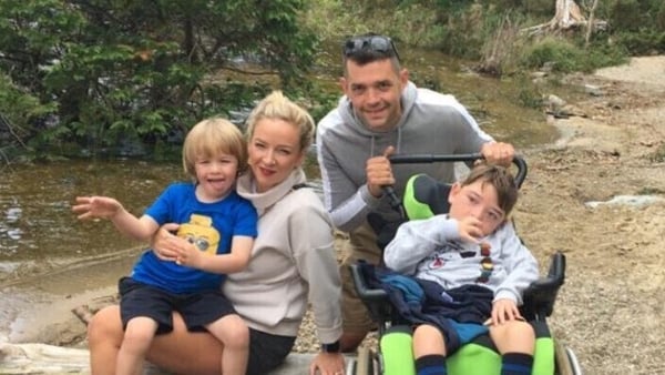 Kiara-Jane and Ian Murray with their children Maximus (seven) and Bastian (five)