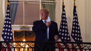 In October 2020, the President and First Lady tested positive for Covid-19 - Donald Trump was treated at a military hospital and said he was 'immune', taking off his face covering after arriving back at the White House