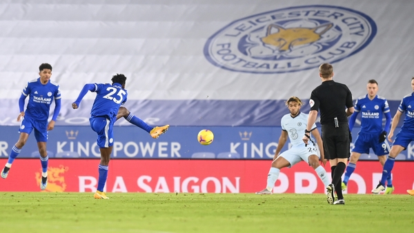 Wilfred Ndidi opens the scoring for the Foxes