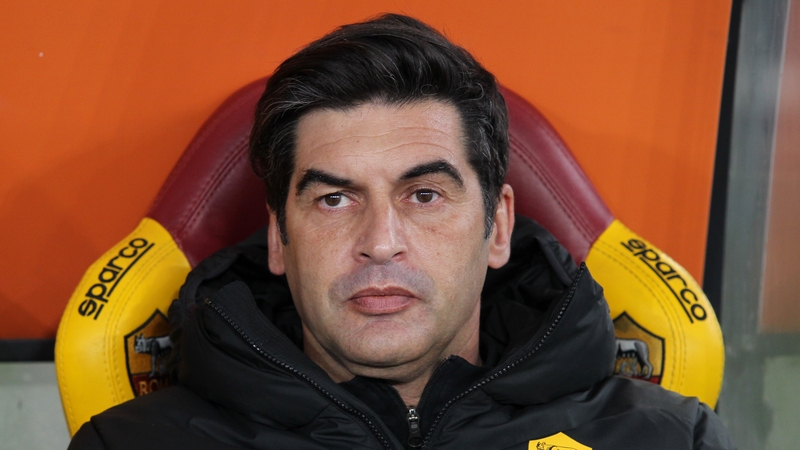 Paulo Fonseca, head coach of Roma looks on during the Coppa Italia match against AC Spezia