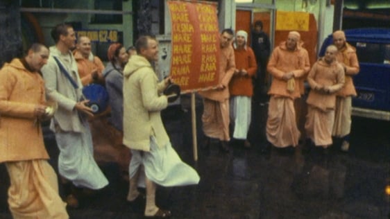 Hare Krishnas on Grafton Street, 1981.