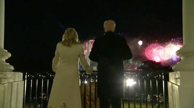 The fireworks are held during the Celebrating America Primetime Special, a livestream event hosted by actor Tom Hanks