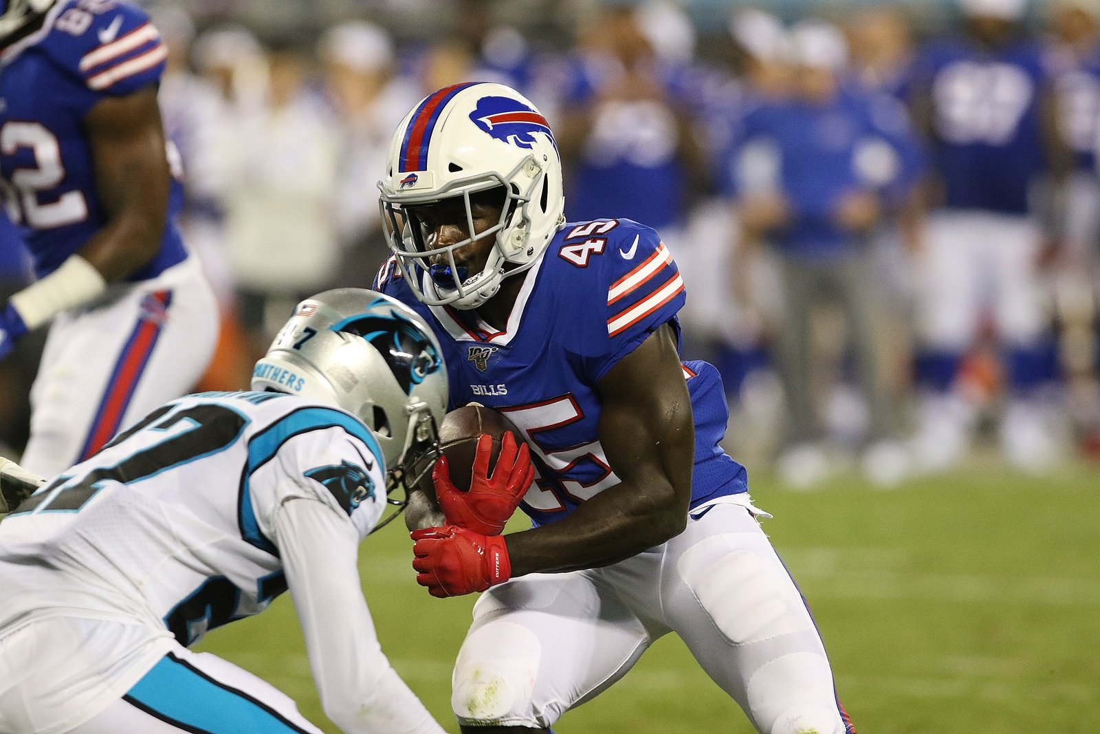 Wade during a pre-season game against Carolina Panthers in August 2019