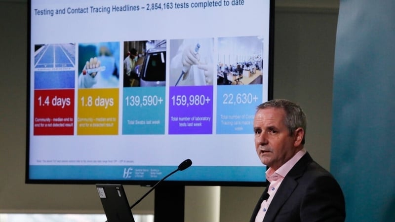 Paul Reid urged the public to be 'relentless' in following public health guidelines