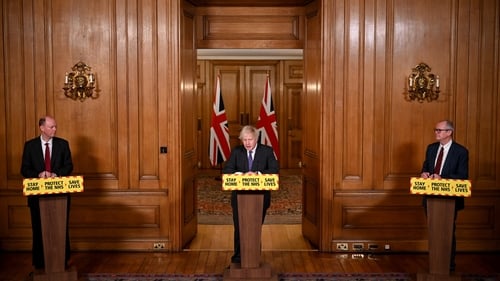 Boris Johnson was speaking at a Downing Street press briefing