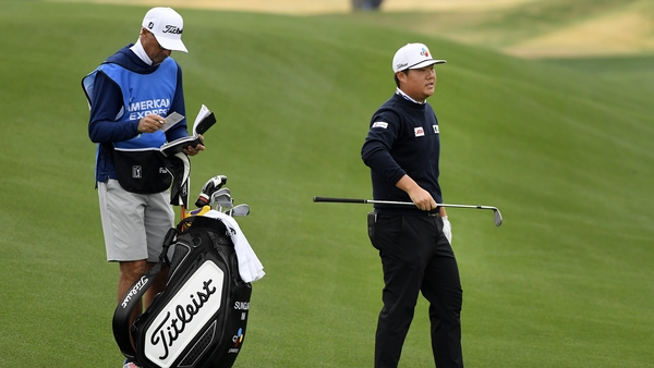The 2019 PGA Tour Rookie of the Year holds a slender lead