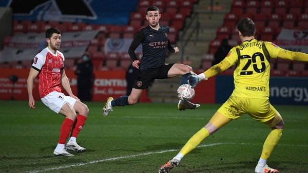 Phil Foden got City back in the game with this effort