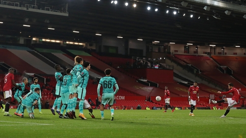 Bruno Fernandes' goal from this set-piece proved the difference at Old Trafford