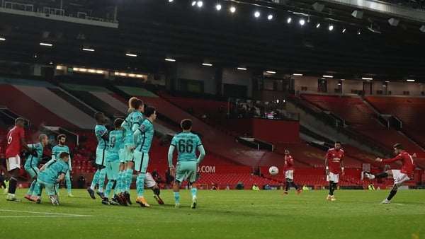 Bruno Fernandes' goal from this set-piece proved the difference at Old Trafford