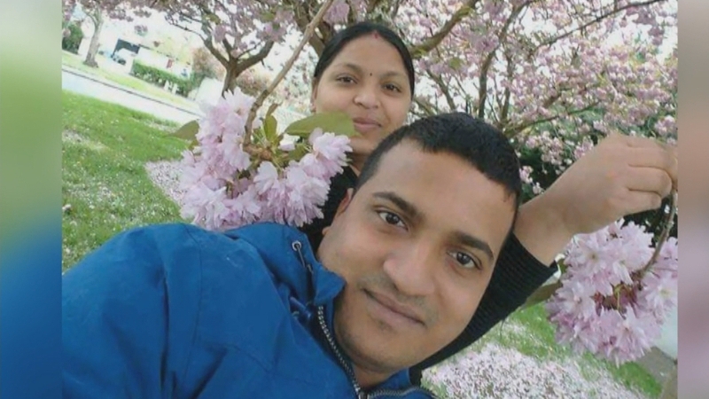 Solson with his wife Bincy