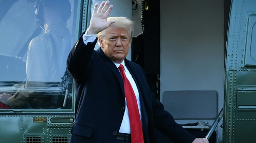 Mr Trump repeated false claims that the election was fraudulent