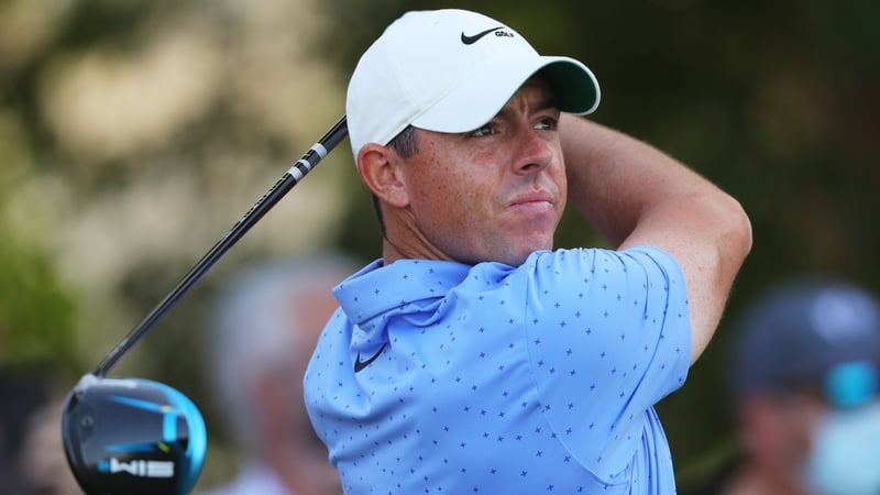 Rory McIlroy on the 17th hole during Day 4 of the Abu Dhabi HSBC Championship