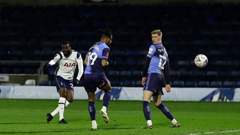 Tanguy Ndombele scores Tottenham's fourth goal