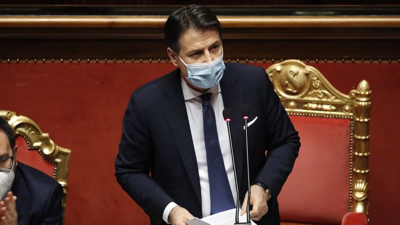 Italian Prime Minister Giuseppe Conte hopes to put together a new coalition