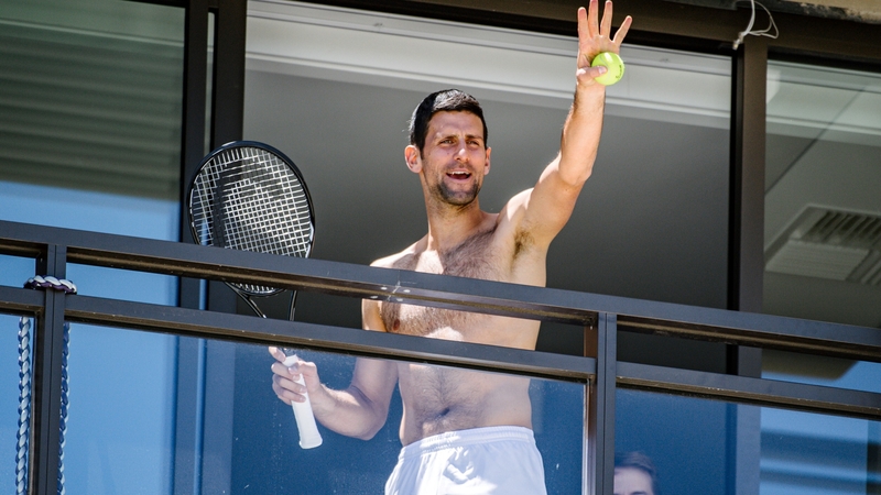 Novak Djokovic is counting down the days to the end of quarantine in Australia