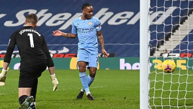 Raheem Sterling taps home his goal