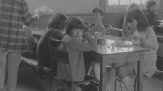 Northern refugees at Kilworth camp in Cork, 1971.