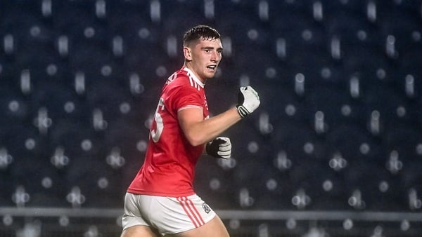 Mark Keane celebrates after scoring Cork's winning goal in extra time against Kerry last November