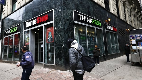Investors helped push shares of GameStop to a closing high of $347.51 on 27 January