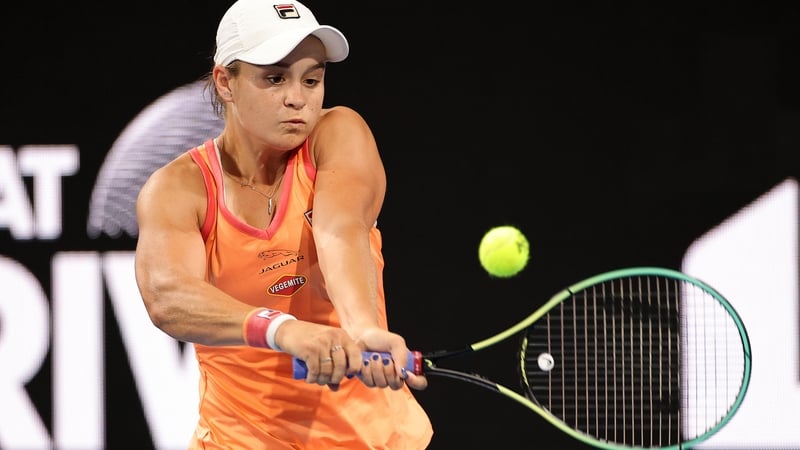 Ashleigh Barty was beaten by Simona Halep in an exhibition game in Adelaide