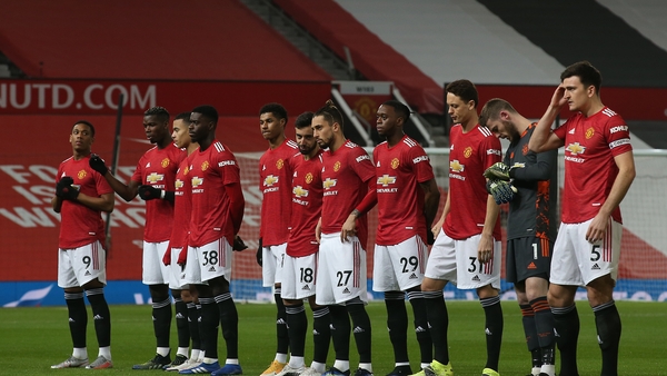 The Manchester United team which started the defeat to Sheffield United
