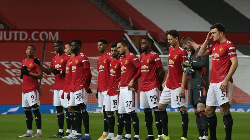 The Manchester United team which started the defeat to Sheffield United