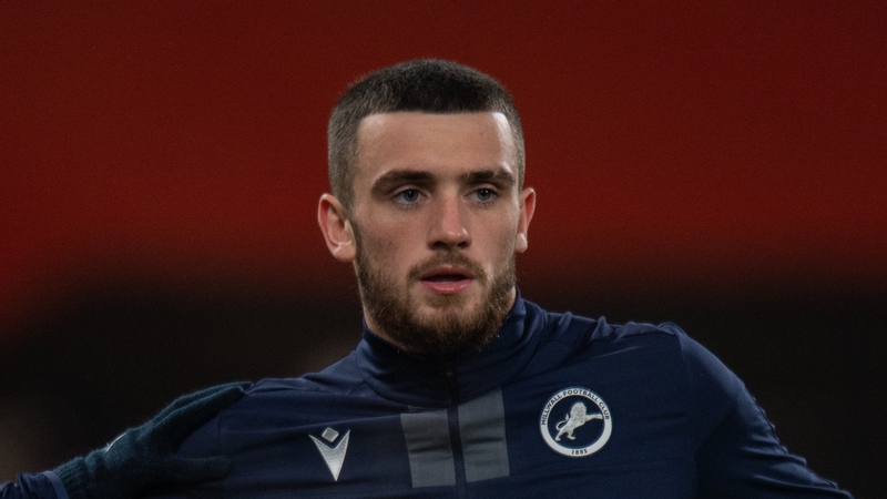 Troy Parrott with Millwall in January