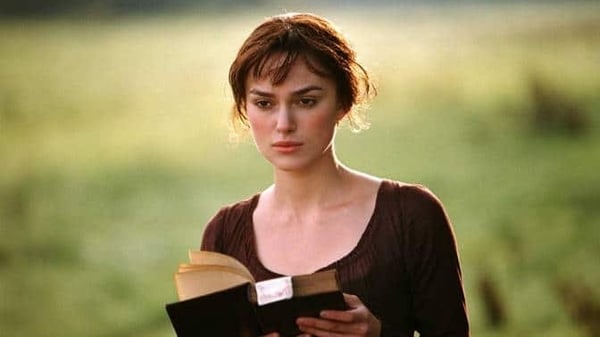 Keira Knightley as Elizabeth Bennet in 2005's Pride and Prejudice: "strolling through sunlit fields dressed as folklore-era Taylor Swift"