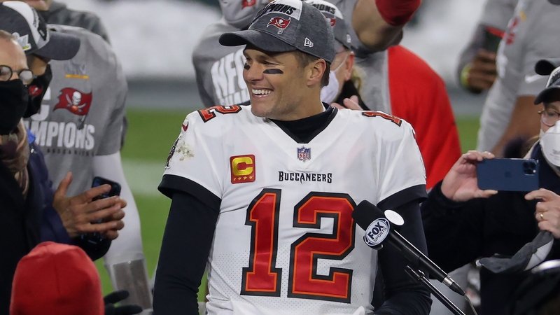 Tom Brady threw three touchdowns but also three interceptions as the Bucs beat the Packers in the NFC Championship game to reach the Super Bowl