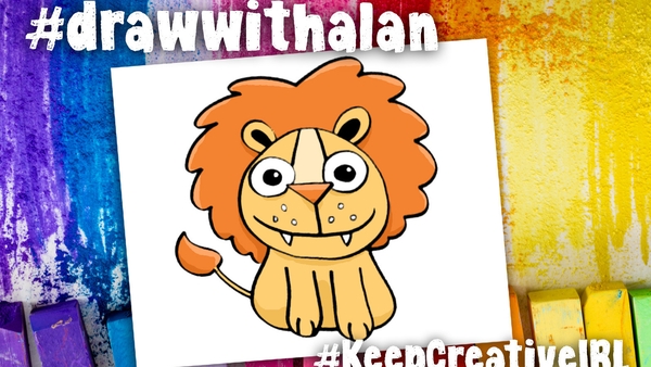 Draw With Alan - how to draw a lion!