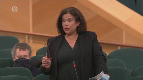 Sinn Féin's Mary Lou McDonald said the PUP cuts were 'deeply unfair'