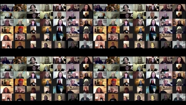 The choir performed virtually at the EU Beating Cancer Plan press conference in Brussels