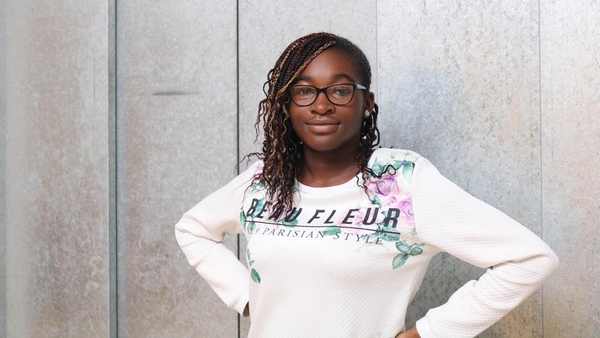 Ugonna Duru created the app 'Lamhalingo' to help students learn Irish Sign Language (Credit: Teen-Turn)
