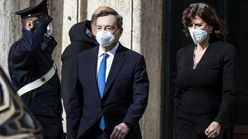 Mario Draghi was scheduled to meet party leaders to sound them out about their willingness to support a national unity administration