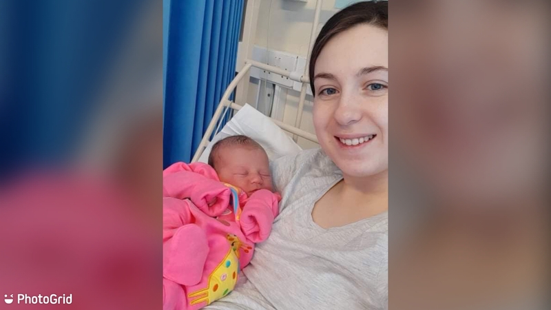 Baby Ellie and mother Naomi Galvin