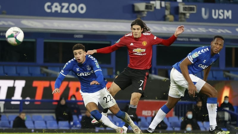 Cavani has found the net in his previous fixtures against Everton