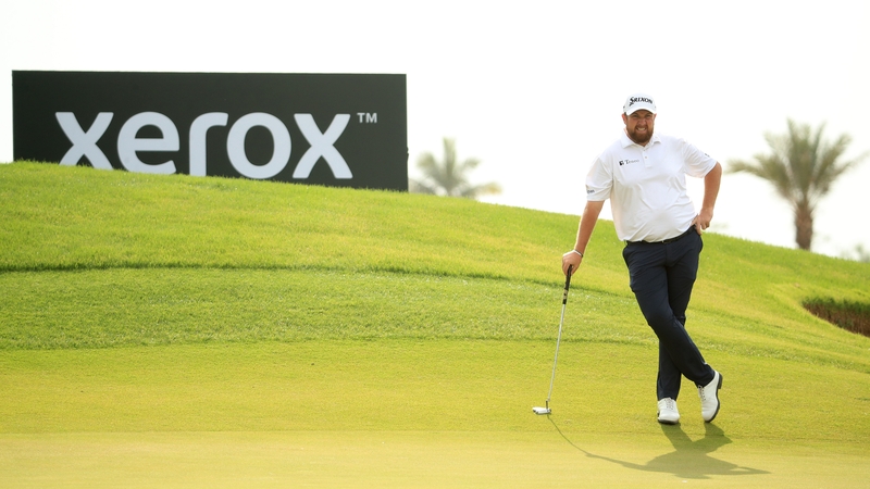 Shane Lowry on the seventh green where he completed his run of four straight birdies