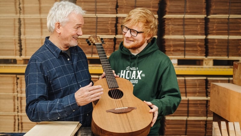 George Lowden with Ed Sheeran in 2019
