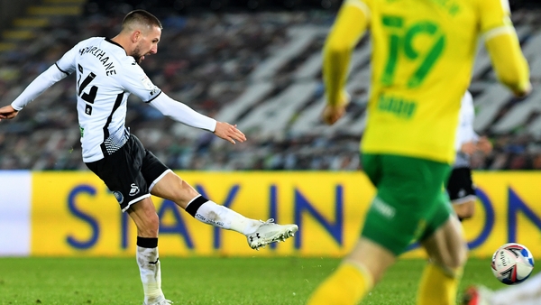 Conor Hourihane drills home his side's second goal