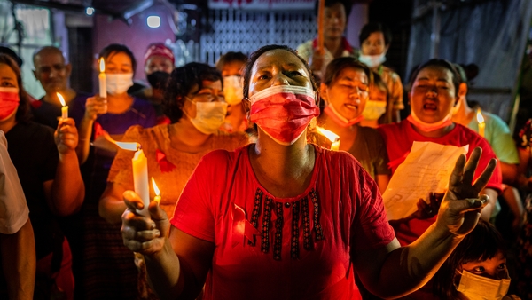 People continued to take part in sporadic acts of civil disobedience in Myanmar
