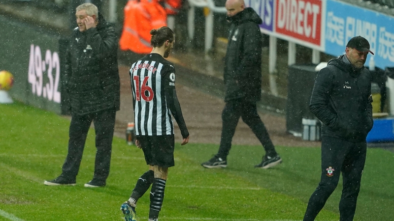 Jeff Hendrick after his sending off