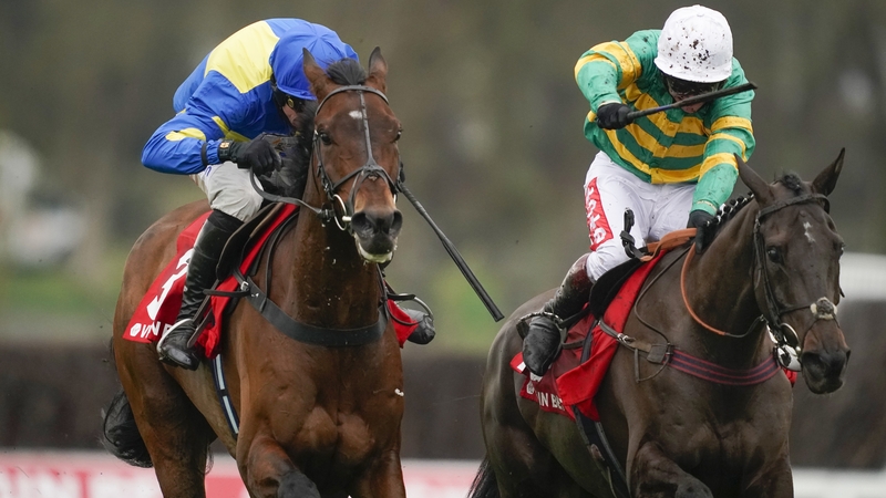 Sporting John and Dickie Johnson carried the green and gold McManus silks to victory in the Scilly Isles at Sandown