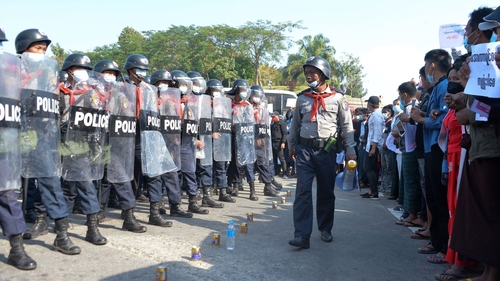 Protesters have continued to defy Myanmar's security forces since a military coup in February 2021