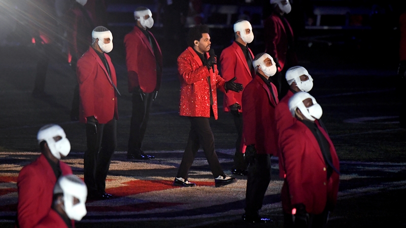 The Weeknd at the Super Bowl