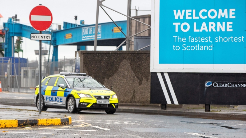 The men, aged 21 and 25, were arrested in Larne on Saturday evening
