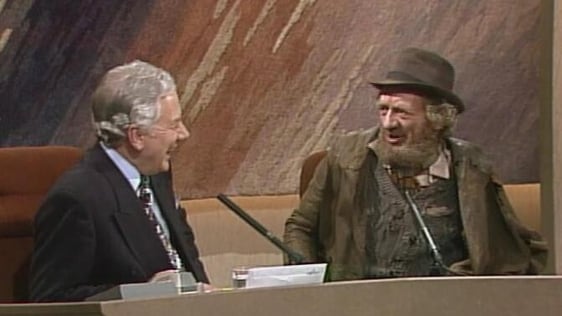 Mick Lally and Gay Byrne on The Late Late Show (1991)